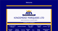 Desktop Screenshot of kingsmead-marquees.com