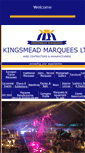 Mobile Screenshot of kingsmead-marquees.com